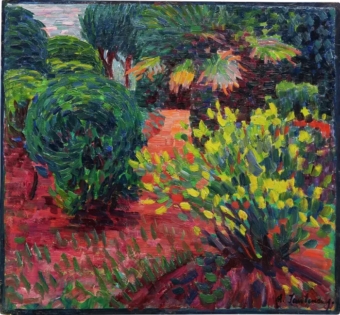 Framed Print : Garden in Carantec, 1906. Creator: Javlensky, Alexei, von (1864-1941) Framed Print : Garden in Carantec, 1906. Creator: Javlensky, Alexei, von (1864-1941)