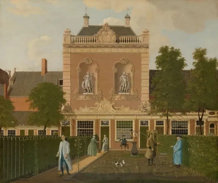 Framed Print : The Garden and Coach House of 524 Keizersgracht in Amsterdam, 1772. Creator: Hendrick Keun Framed Print : The Garden and Coach House of 524 Keizersgracht in Amsterdam, 1772. Creator: Hendrick Keun