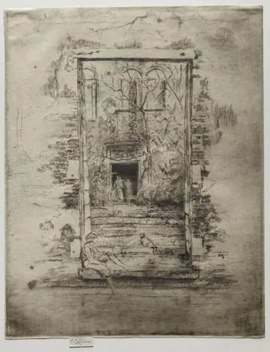 Framed Print : The Garden. Creator: James McNeill Whistler (American, 1834-1903) Framed Print : The Garden. Creator: James McNeill Whistler (American, 1834-1903)