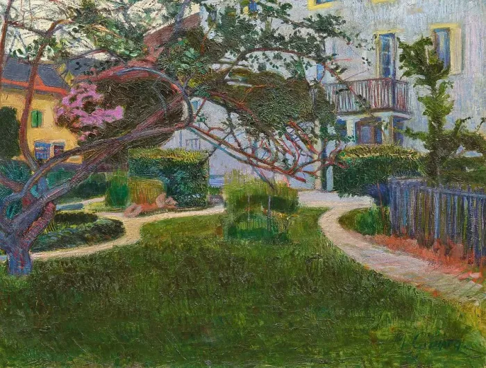 Framed Print : The garden. Creator: Vallet-Gilliard, Marguerite (1888-1918) Framed Print : The garden. Creator: Vallet-Gilliard, Marguerite (1888-1918)