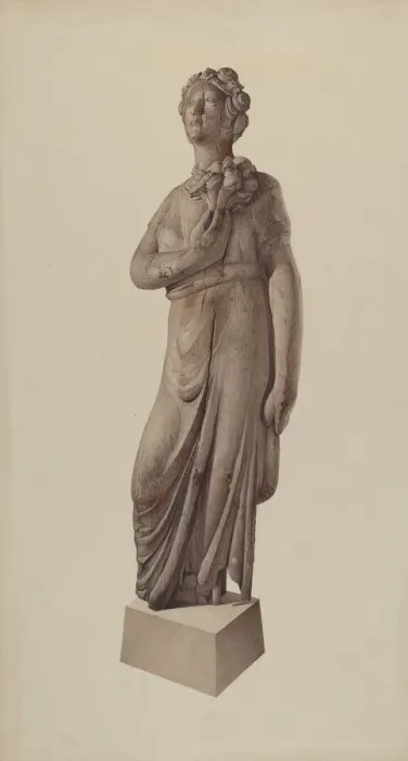 Framed Print : Garden Figure, c. 1939. Creator: Robert Pohle Framed Print : Garden Figure, c. 1939. Creator: Robert Pohle