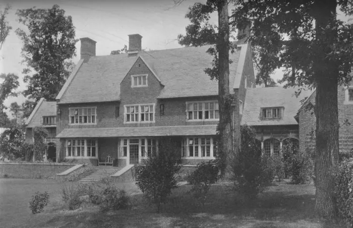 Framed Print : Garden front, house of Harry C Black, Guilford, Baltimore, Maryland, 1923 Framed Print : Garden front, house of Harry C Black, Guilford, Baltimore, Maryland, 1923