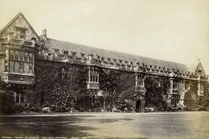 Framed Print : Garden front, St Johns College, Oxford, Oxfordshire, late 19th or early 20th century Framed Print : Garden front, St Johns College, Oxford, Oxfordshire, late 19th or early 20th century