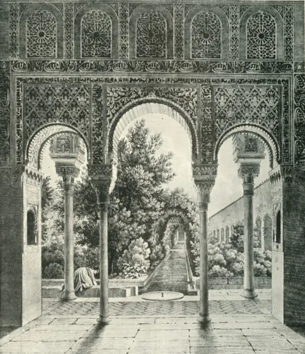 Framed Print : Garden of the Generalife, 19th century, (1907). Creator: Unknown Framed Print : Garden of the Generalife, 19th century, (1907). Creator: Unknown