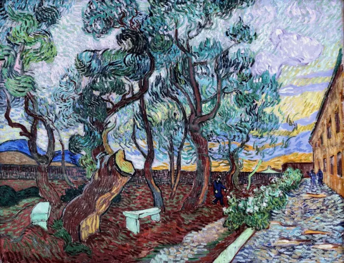 Framed Print : The garden of the hospital at Saint-Remy, 1889 Framed Print : The garden of the hospital at Saint-Remy, 1889