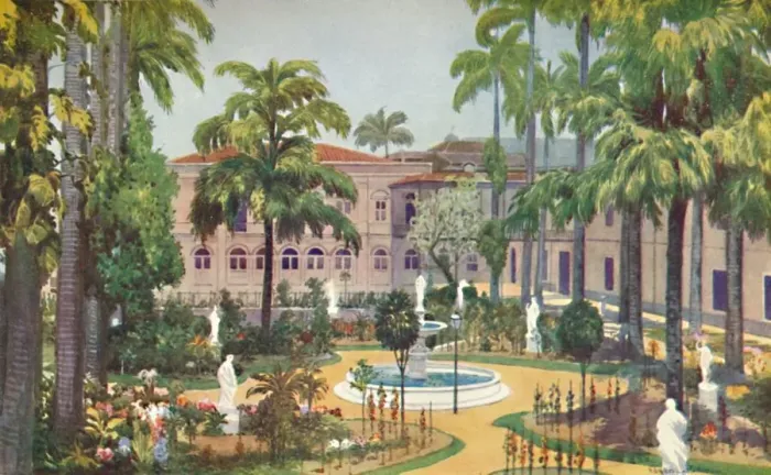 Framed Print : Garden of the Itamaraty Palace - Foreign Office, 1914. Artist: Edgar L Pattison Framed Print : Garden of the Itamaraty Palace - Foreign Office, 1914. Artist: Edgar L Pattison