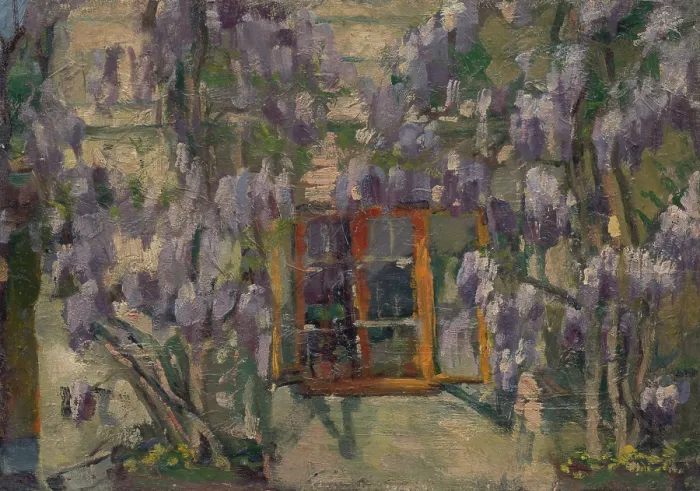 Framed Print : Garden Motif, 1905-1910. Creator: Ludovit Pitthordt