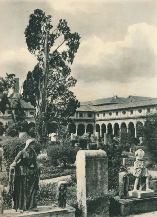 Framed Print : Garden in the Museum of the Baths of Diocletian, Rome, Italy, c1926 (1927). Artist: Eugen Poppel Framed Print : Garden in the Museum of the Baths of Diocletian, Rome, Italy, c1926 (1927). Artist: Eugen Poppel