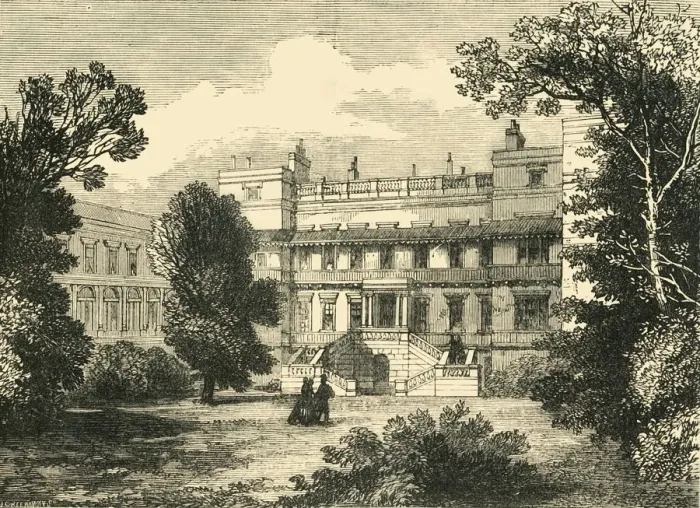 Framed Print : Garden Front of Northumberland House, (1881). Creator: Unknown