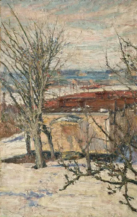 Framed Print : Garden Pavilion at Skansen, 1889. Creator: Karl Nordström Framed Print : Garden Pavilion at Skansen, 1889. Creator: Karl Nordström