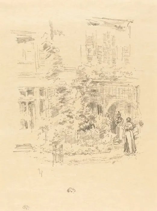 Framed Print : The Garden Porch, 1894. Creator: James Abbott McNeill Whistler