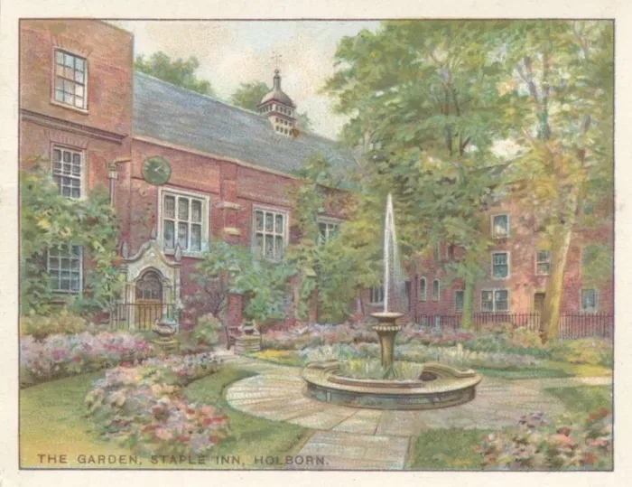 Framed Print : The Garden, Staple Inn, Holborn, 1929 Framed Print : The Garden, Staple Inn, Holborn, 1929