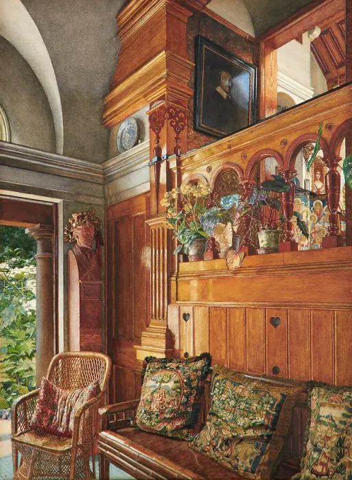 Framed Print : The Garden Studio, 1886-87. Creator: Anna Alma-Tadema Framed Print : The Garden Studio, 1886-87. Creator: Anna Alma-Tadema