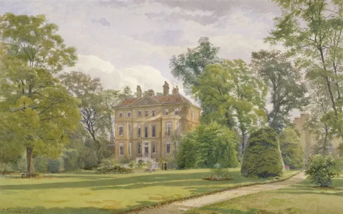 Framed Print : Garden front of Wandsworth Manor House, St Johns Hill, Wandsworth, London, 1887 Framed Print : Garden front of Wandsworth Manor House, St Johns Hill, Wandsworth, London, 1887