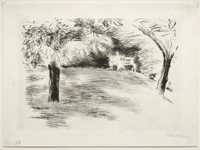 Framed Print : Garden in Wannsee, Germany. Creator: Max Liebermann (German, 1847-1935) Framed Print : Garden in Wannsee, Germany. Creator: Max Liebermann (German, 1847-1935)