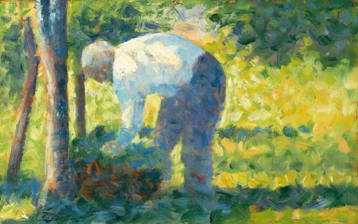 Framed Print : The Gardener, 1882-83. Creator: Georges-Pierre Seurat Framed Print : The Gardener, 1882-83. Creator: Georges-Pierre Seurat