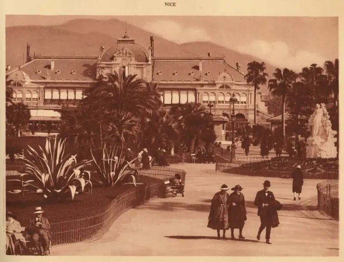 Framed Print : The Gardens and the Casino, Nice, 1930. Creator: Unknown Framed Print : The Gardens and the Casino, Nice, 1930. Creator: Unknown