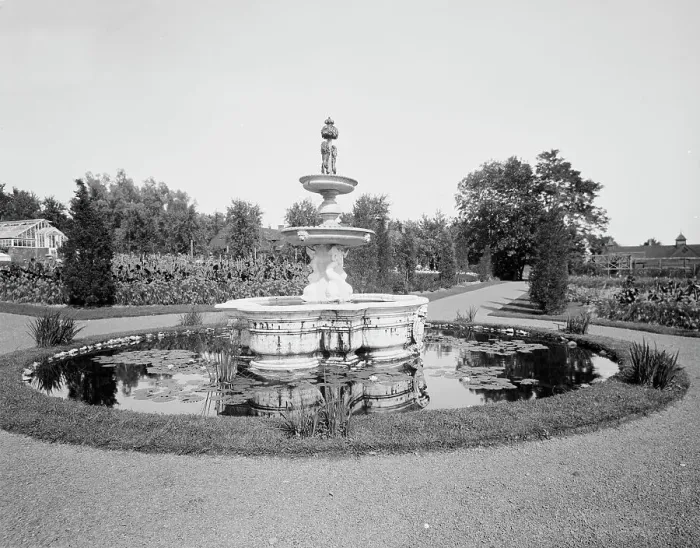 Framed Print : The Gardens, Elm Court, country home of W.D. [i.e. William D.] Sloane, Lenox, Mass. c.1910-1920. Creator: Unknown