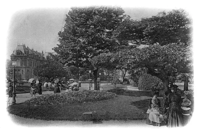 Framed Print : Gardens of the Hotel de Ville, Le Havre, Normandy, France, early 20th century Framed Print : Gardens of the Hotel de Ville, Le Havre, Normandy, France, early 20th century