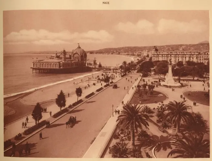 Framed Print : The Gardens and the Jetty Palace, Nice, 1930. Creator: Unknown Framed Print : The Gardens and the Jetty Palace, Nice, 1930. Creator: Unknown