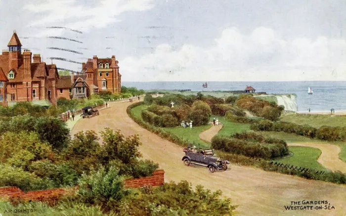 Framed Print : The Gardens, Westgate on Sea, Kent, c1930. Artist: J Salmon Framed Print : The Gardens, Westgate on Sea, Kent, c1930. Artist: J Salmon