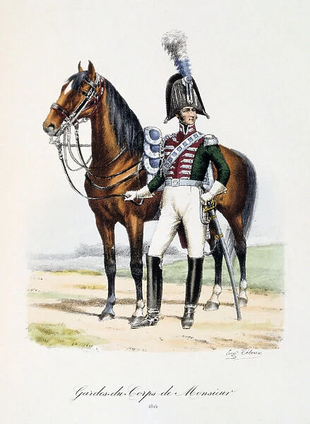 Gardes-du-Corps de Monsieur, 1814. Artist: Eugene Titeux