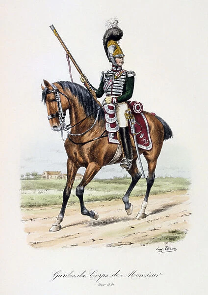 Gardes-du-Corps de Monsieur, 1820-24. Artist: Eugene Titeux
