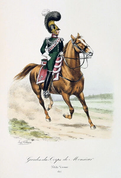 Gardes-du-Corps de Monsieur, Petite Tenue, 1815. Artist: Eugene Titeux