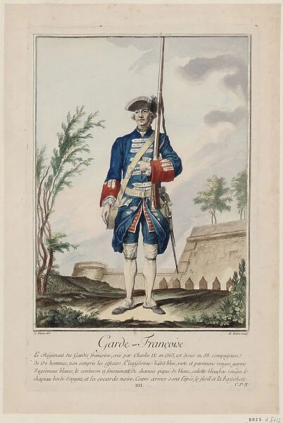 Gardes Francaises (The French Guards), 1756. Creator: De Fehrt, Antoine Jean (1723-1774)