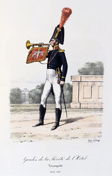 Gardes de la Prevote de l Hotel, Trumpeter, 1814-16 Artist: Eugene Titeux