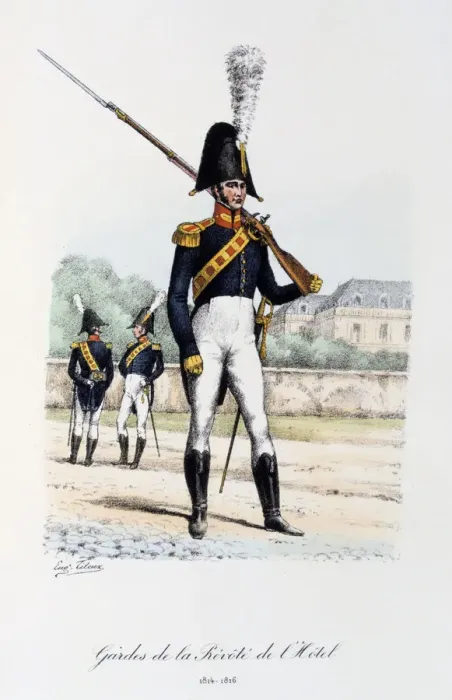Framed Print : Gardes de la Prevote de l Hotel, Trumpeter, 1814-16 Artist: Eugene Titeux Framed Print : Gardes de la Prevote de l Hotel, Trumpeter, 1814-16 Artist: Eugene Titeux