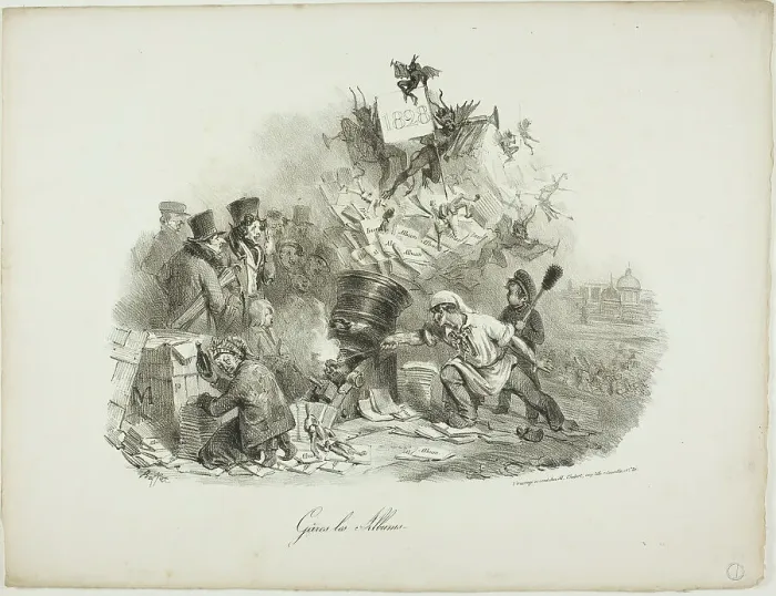 Framed Print : Gâres les Albums, 1828. Creator: Auguste Raffet Framed Print : Gâres les Albums, 1828. Creator: Auguste Raffet