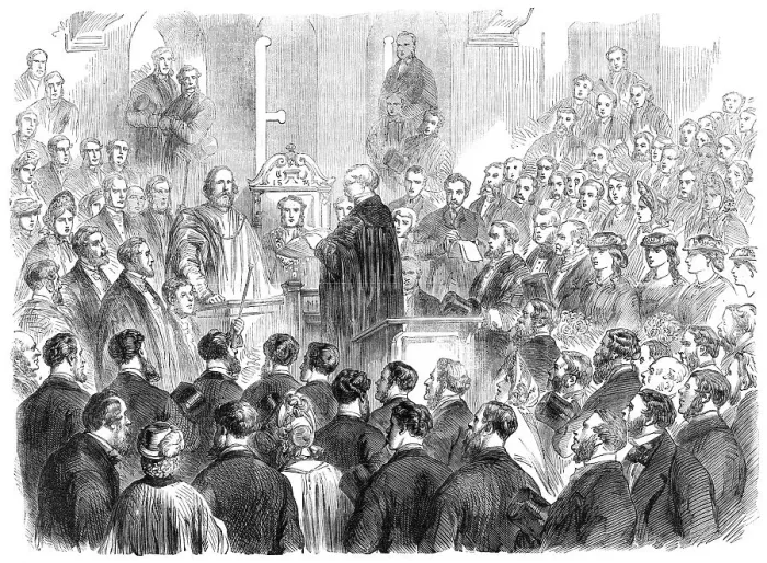 Framed Print : Garibaldi in England: presentation of address of Southampton Town Council...in the Townhall, 1864. Creator: Unknown Framed Print : Garibaldi in England: presentation of address of Southampton Town Council...in the Townhall, 1864. Creator: Unknown