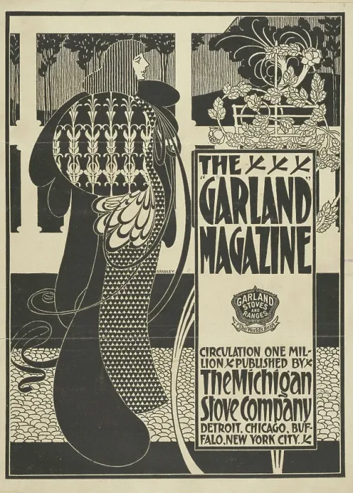 Framed Print : The garland magazine, c1894 - 1896. Creator: William H Bradley. The garland magazine, c1894 - 1896. Creator: William H Bradley Framed Print : The garland magazine, c1894 - 1896. Creator: William H Bradley. The garland magazine, c1894 - 1896. Creator: William H Bradley