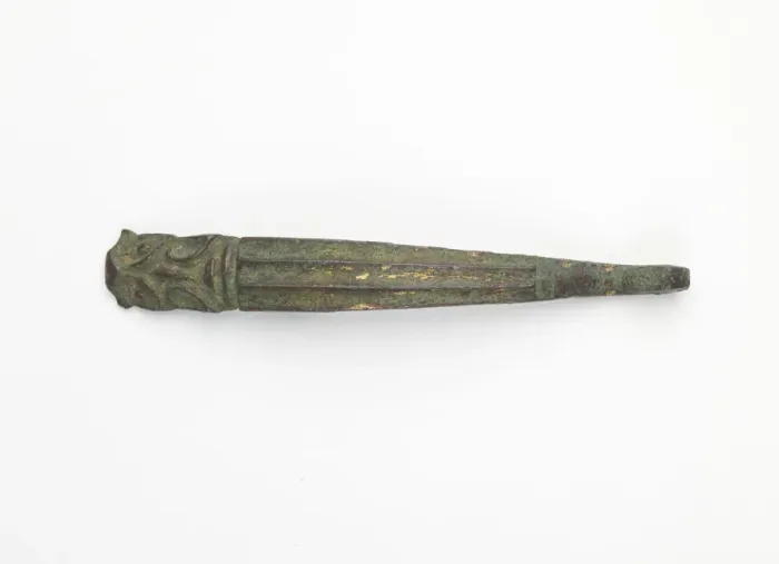 Framed Print : Garment hook (daigou), Eastern Zhou to Han dynasty, 770 BCE-220 CE. Creator: Unknown Framed Print : Garment hook (daigou), Eastern Zhou to Han dynasty, 770 BCE-220 CE. Creator: Unknown
