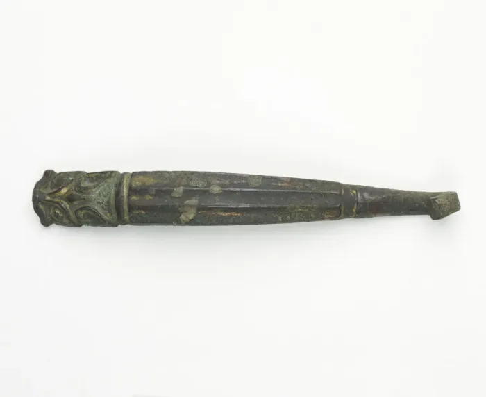 Framed Print : Garment hook (daigou), Eastern Zhou to Han dynasty, 770 BCE-220 CE. Creator: Unknown Framed Print : Garment hook (daigou), Eastern Zhou to Han dynasty, 770 BCE-220 CE. Creator: Unknown