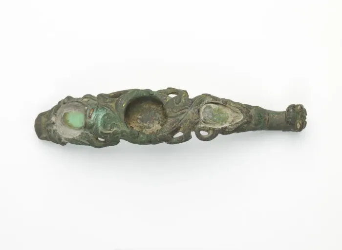 Framed Print : Garment hook (daigou), Han dynasty, 206 BCE-220 CE. Creator: Unknown Framed Print : Garment hook (daigou), Han dynasty, 206 BCE-220 CE. Creator: Unknown