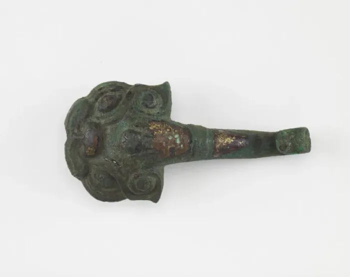 Framed Print : Garment hook (daigou), Han dynasty, 206 BCE-220 CE. Creator: Unknown Framed Print : Garment hook (daigou), Han dynasty, 206 BCE-220 CE. Creator: Unknown