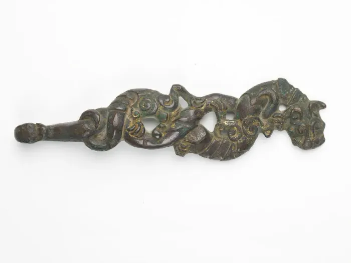 Framed Print : Garment hook (daigou), Han dynasty, 206 BCE-220 CE. Creator: Unknown Framed Print : Garment hook (daigou), Han dynasty, 206 BCE-220 CE. Creator: Unknown