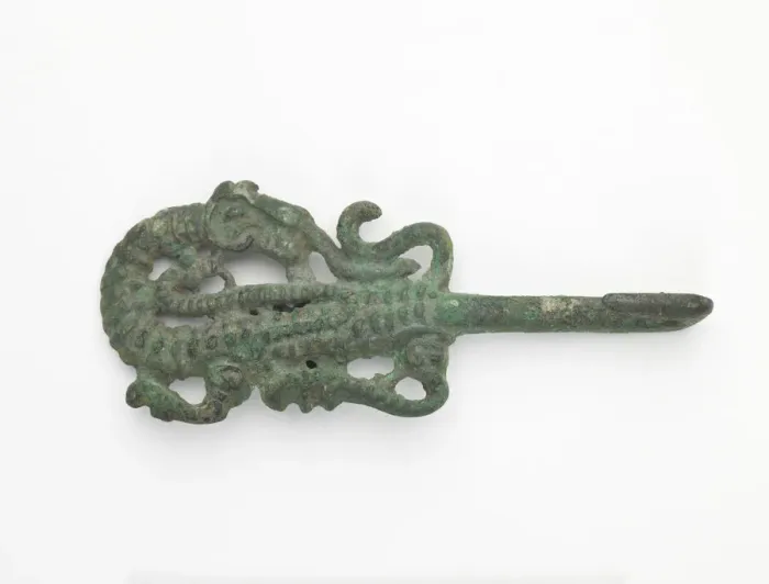 Framed Print : Garment hook (gou), Eastern Zhou to Western Han dynasty, 770 BCE-9 CE. Creator: Unknown Framed Print : Garment hook (gou), Eastern Zhou to Western Han dynasty, 770 BCE-9 CE. Creator: Unknown