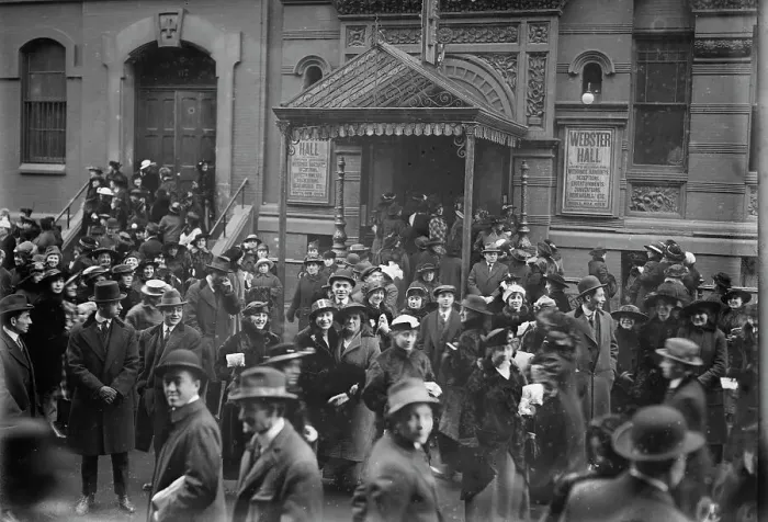 Framed Print : Garment workers, Webster Hall, between c1915 and c1920. Creator: Bain News Service Framed Print : Garment workers, Webster Hall, between c1915 and c1920. Creator: Bain News Service