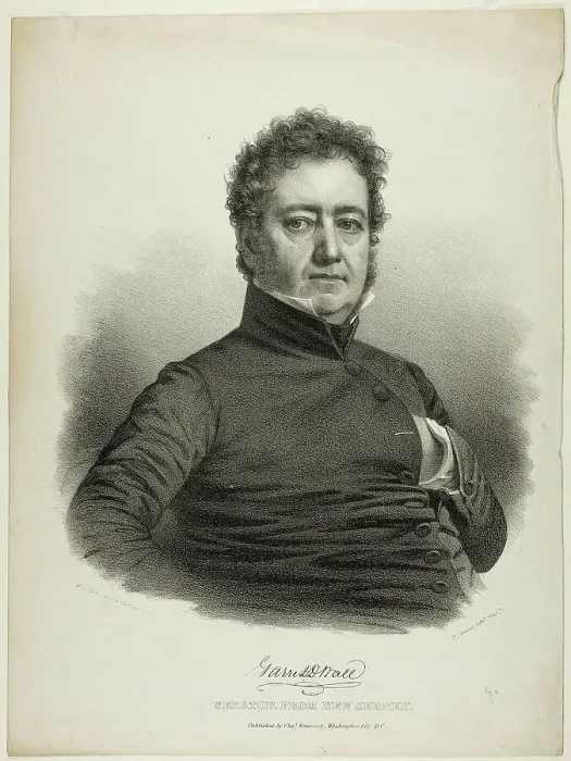 Framed Print : Garrett D. Wall, Senator from New Jersey, c. 1840. Creator: Charles Fenderich Framed Print : Garrett D. Wall, Senator from New Jersey, c. 1840. Creator: Charles Fenderich