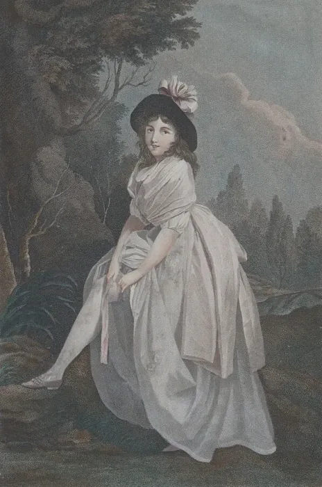 Framed Print : The Garter, ca. 1810. Creator: Salvatore Tresca Framed Print : The Garter, ca. 1810. Creator: Salvatore Tresca