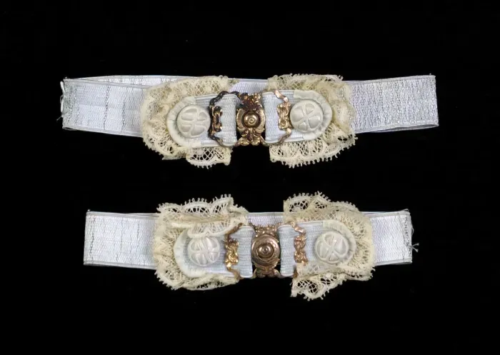 Framed Print : Garters, American, ca. 1890. Creator: Unknown Framed Print : Garters, American, ca. 1890. Creator: Unknown