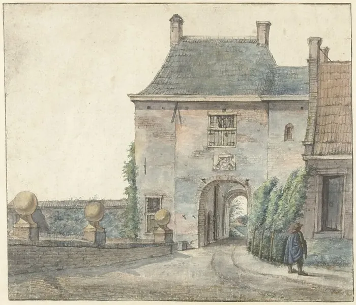 Framed Print : The Gate of the Castle of Heemstede, 1813. Creator: Gerrit Lamberts Framed Print : The Gate of the Castle of Heemstede, 1813. Creator: Gerrit Lamberts