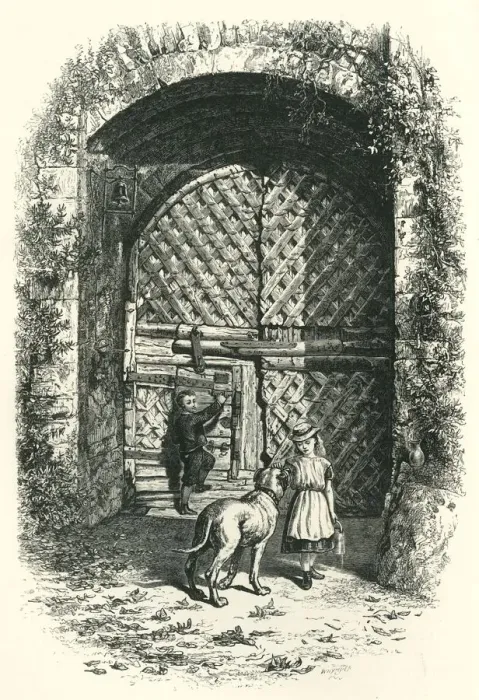 Framed Print : Gate at Chepstow, c1870