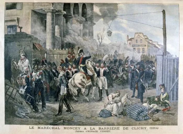 Framed Print : The Gate at Clichy during the Defence of Paris, 30th March 1814, (1904) Framed Print : The Gate at Clichy during the Defence of Paris, 30th March 1814, (1904)
