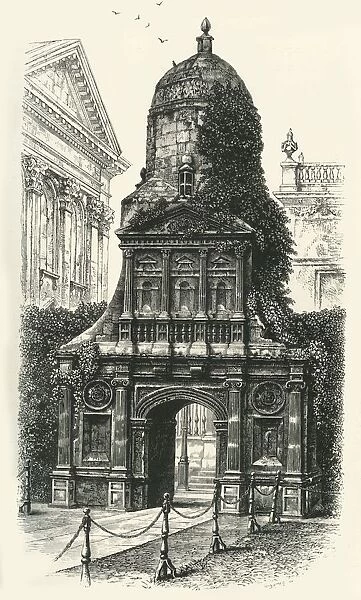 The Gate of Honour, Caius College, c1870