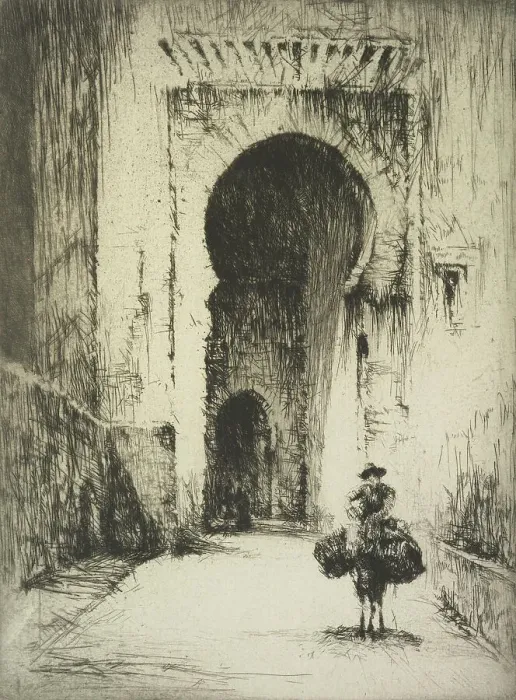 Framed Print : Gate of Justice, Granada, c. 1930. Creator: Sydney Mackenzie Litten Framed Print : Gate of Justice, Granada, c. 1930. Creator: Sydney Mackenzie Litten