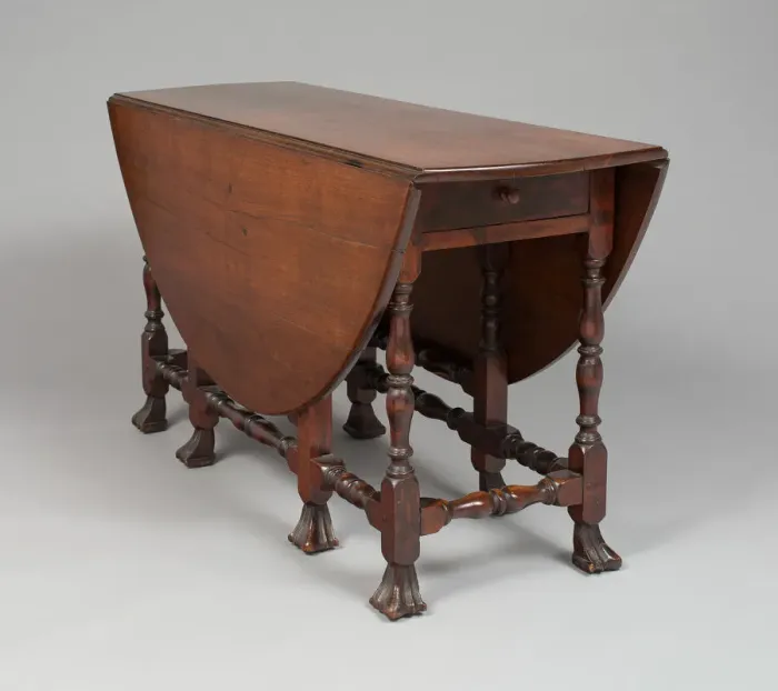 Framed Print : Gate Leg Table, 1710 / 30. Creator: Unknown Framed Print : Gate Leg Table, 1710 / 30. Creator: Unknown